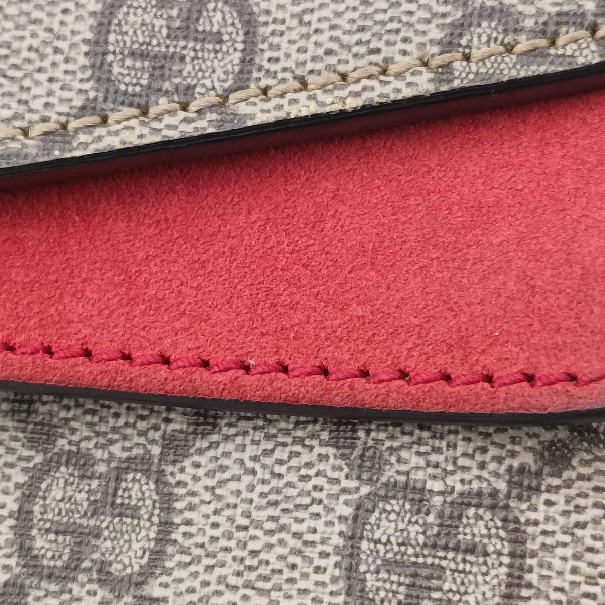 Dionysus Beige×red PVC coated canvas × suede 400249 H027425969ディオニュソス ベージュ×レッド PVCコーティングキャンバス × スエード 400249 H027425969