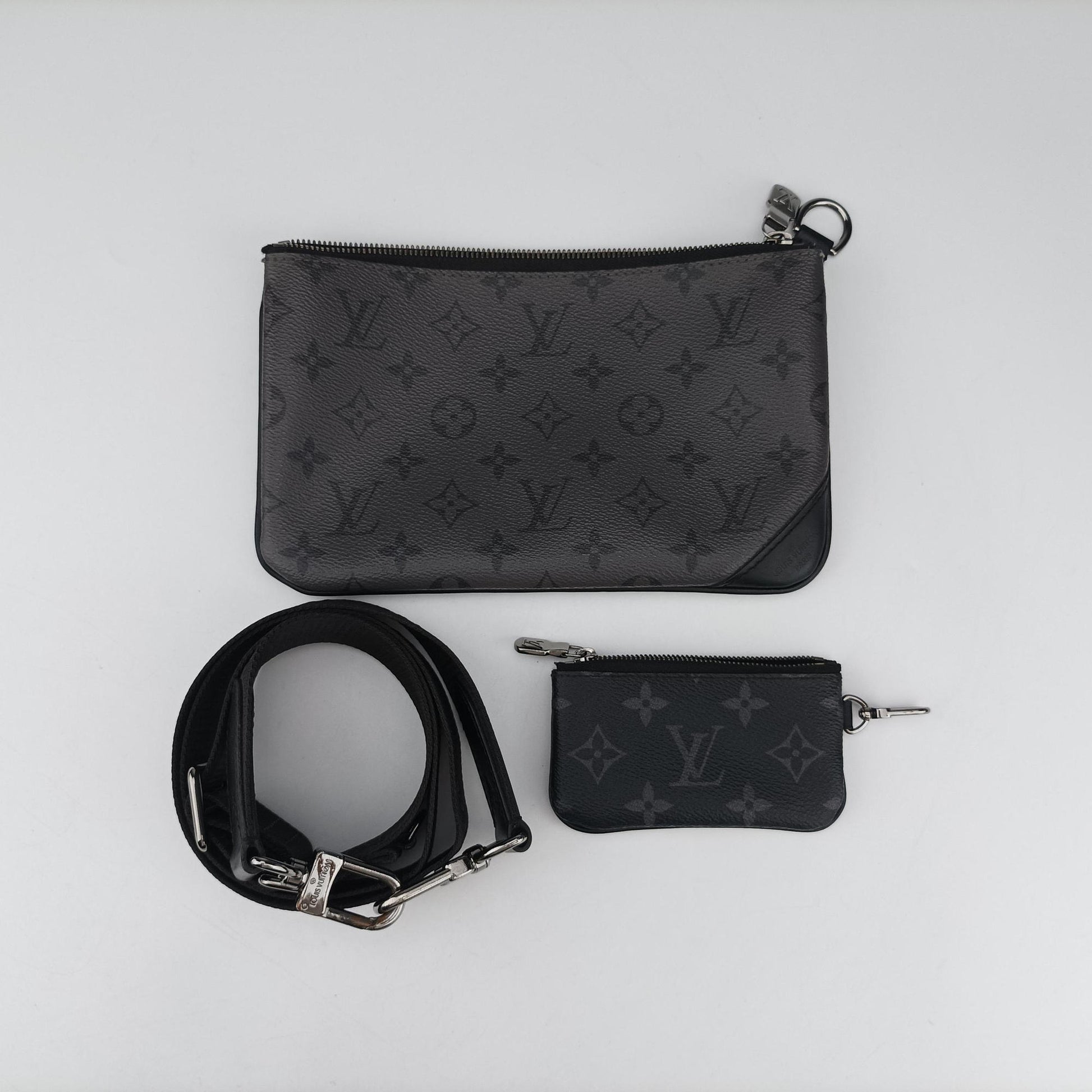 Trio Messenger black Monogram Eclipse Reverse M69443 IC Chipトリオ メッセンジャー ブラック モノグラム エクリプス リバース M69443 ICチップ