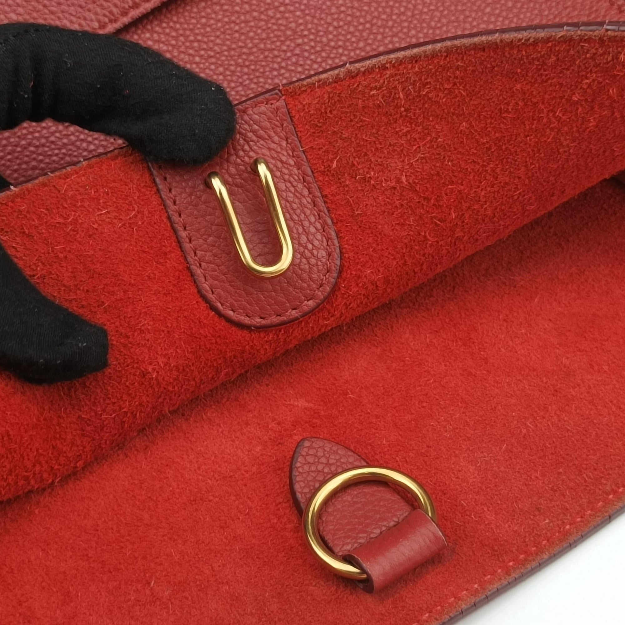 Sangle Bucket Red Leather F-SL-1167サングルバケット レッド レザー F-SL-1167