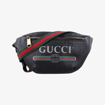 Print Black Leather 527792 A026059973グッチプリント ブラック レザー 527792 A026059973