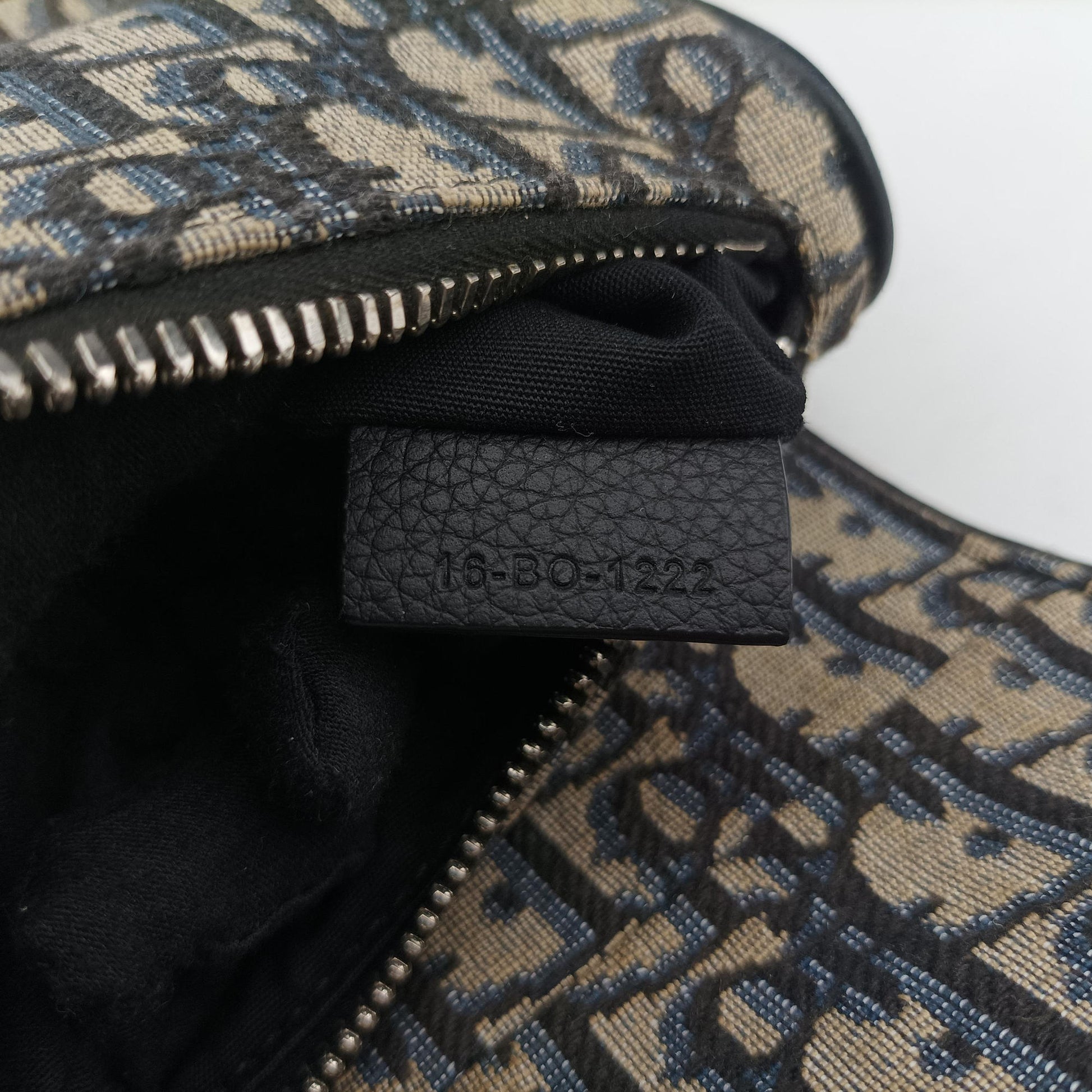Saddlebags Gray×Navy×Black Jacquard×Leather 16-BO-1222 IC Chipサドルバッグ グレー×ネイビー×ブラック ジャガード×レザー 16-BO-1222 ICチップ