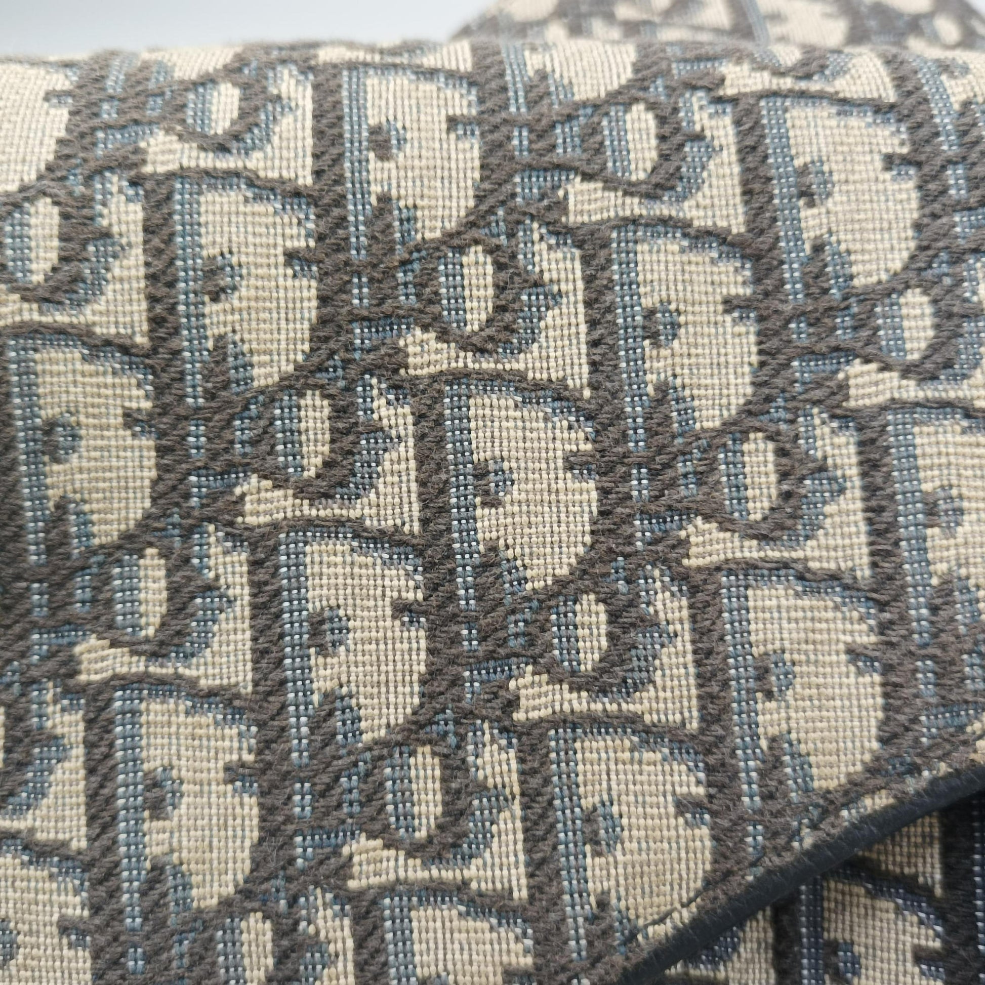 Saddlebags Gray×Navy×Black Jacquard×Leather 16-BO-1222 IC Chipサドルバッグ グレー×ネイビー×ブラック ジャガード×レザー 16-BO-1222 ICチップ