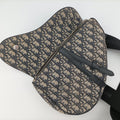 saddle Navy×Gray Jacquard×Leather 02-BO-0199サドル ネイビー×グレー ジャガード×レザー 02-BO-0199