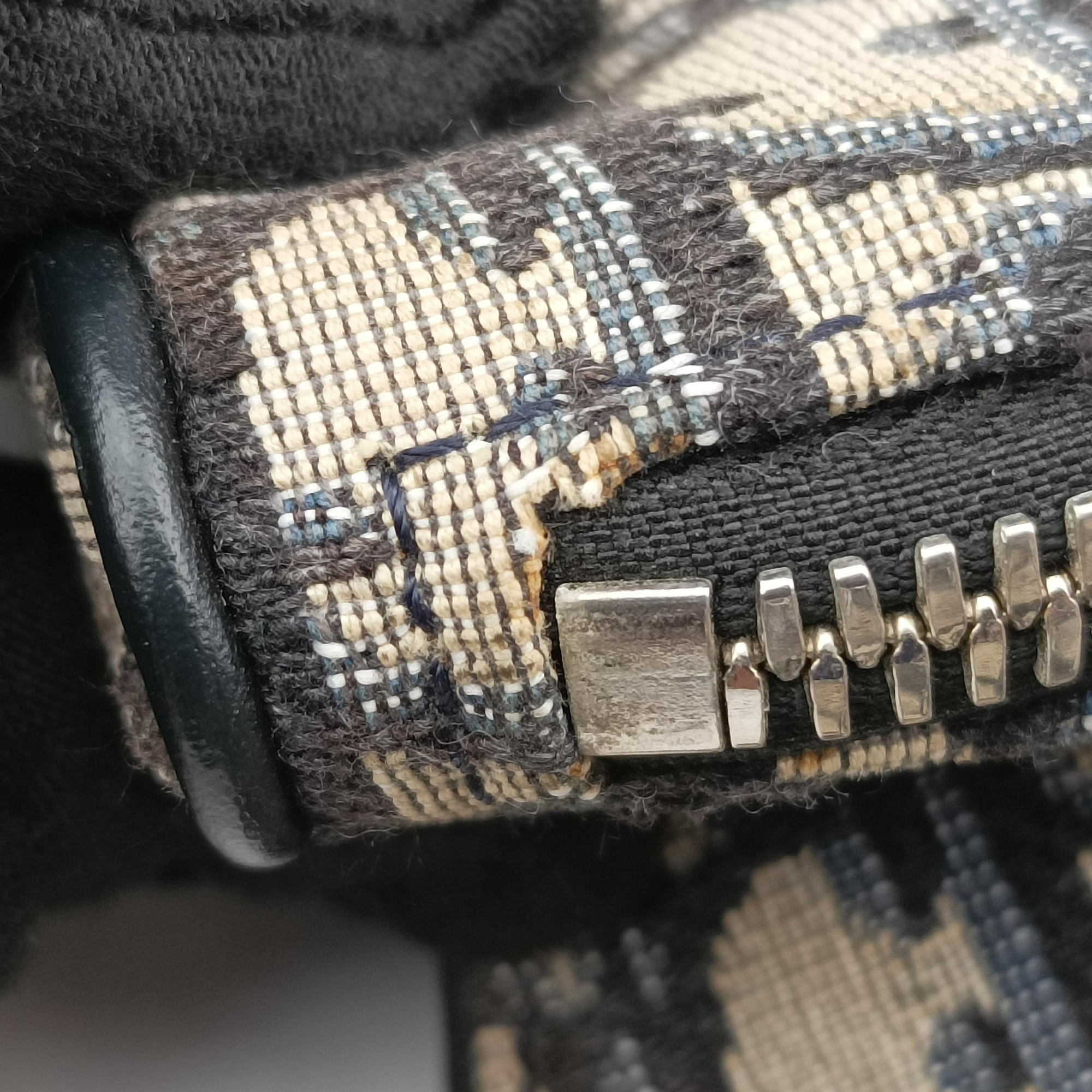 saddle Navy×Gray Jacquard×Leather 02-BO-0199サドル ネイビー×グレー ジャガード×レザー 02-BO-0199