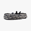 saddle Navy×Gray Jacquard×Leather 02-BO-0199サドル ネイビー×グレー ジャガード×レザー 02-BO-0199