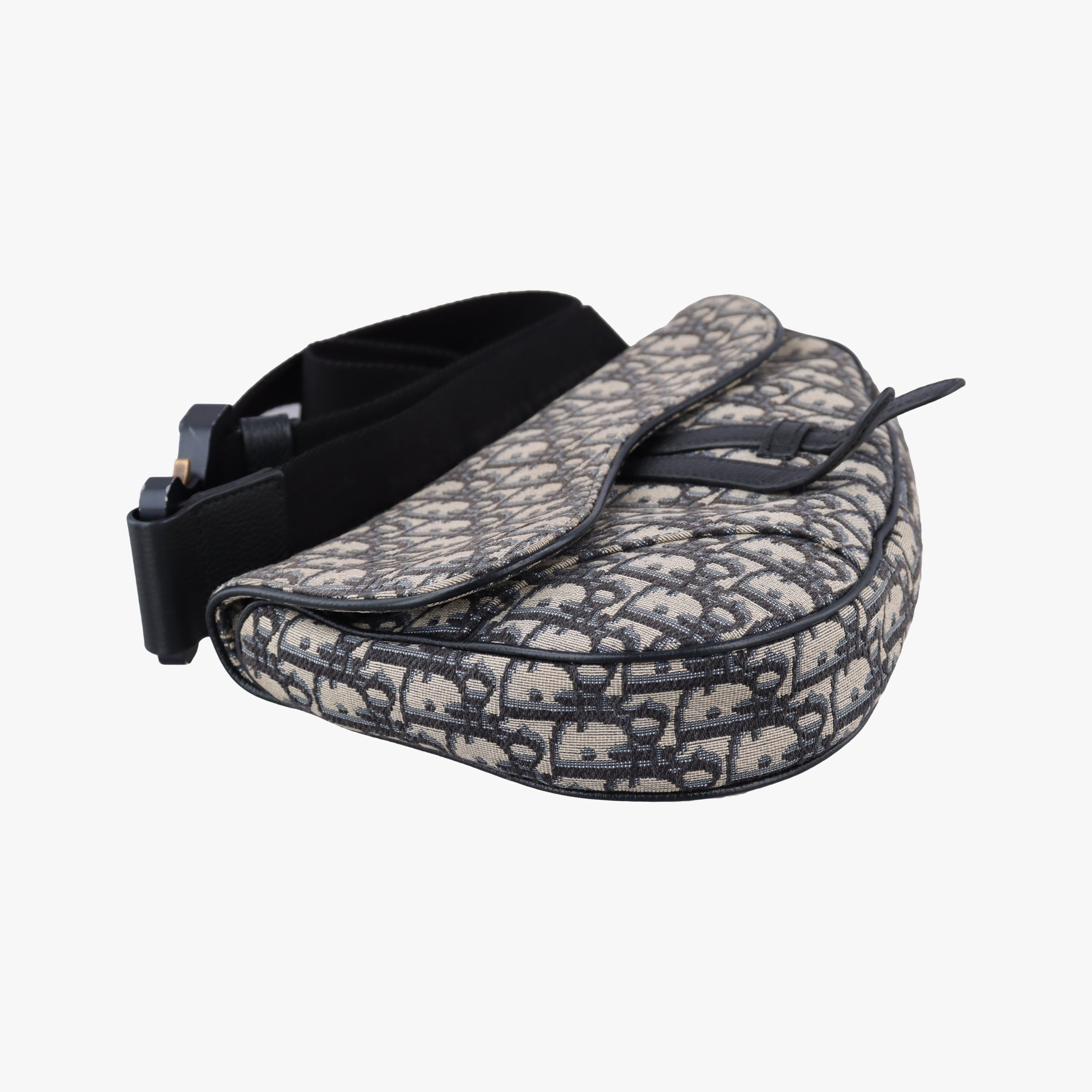 saddle Navy×Gray Jacquard×Leather 02-BO-0199サドル ネイビー×グレー ジャガード×レザー 02-BO-0199