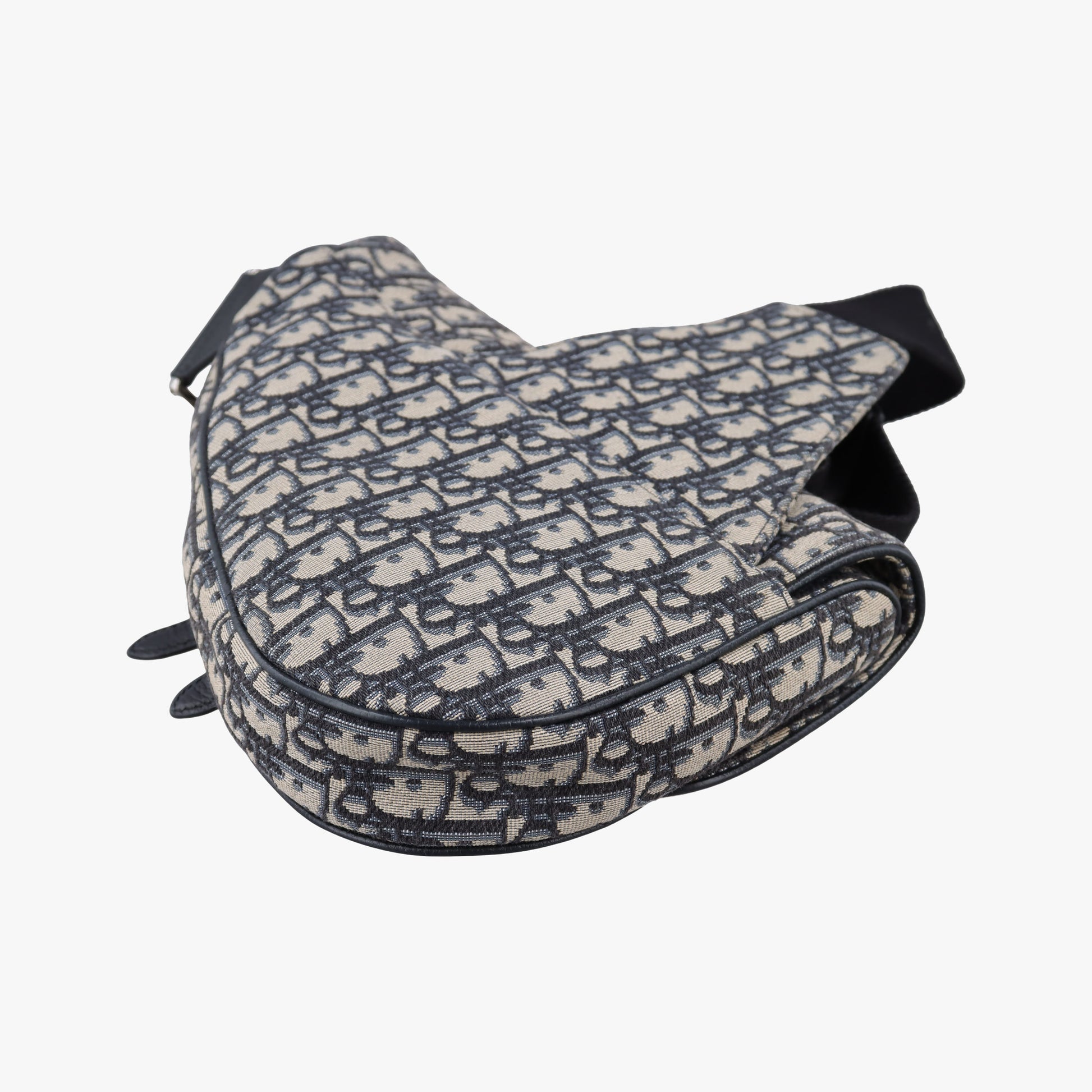 saddle Navy×Gray Jacquard×Leather 02-BO-0199サドル ネイビー×グレー ジャガード×レザー 02-BO-0199