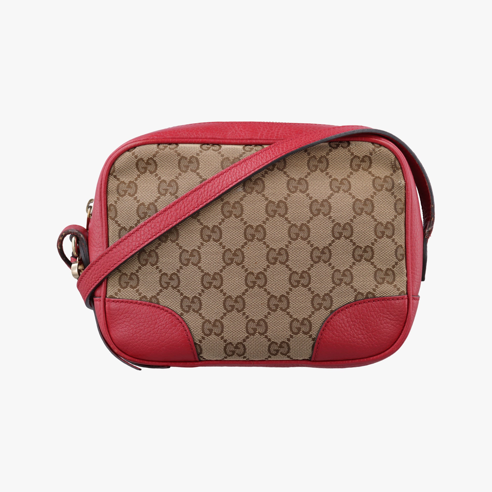 Bree Microguccissima Beige x red Canvas×Leather 449413 A020853832ブリー マイクログッチシマ ベージュ×レッド キャンバス×レザー 449413 A020853832
