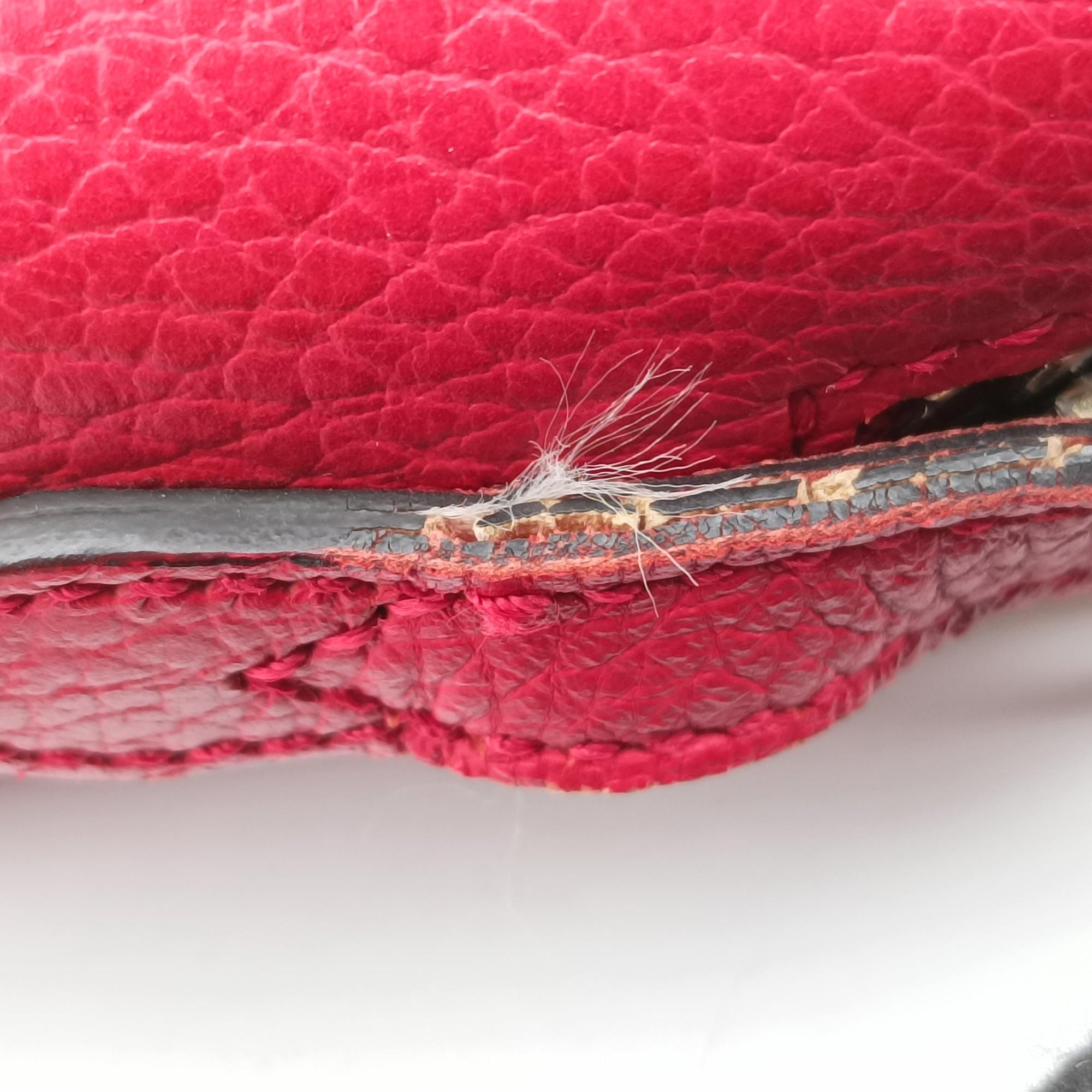 Bree Microguccissima Beige x red Canvas×Leather 449413 A020853832ブリー マイクログッチシマ ベージュ×レッド キャンバス×レザー 449413 A020853832