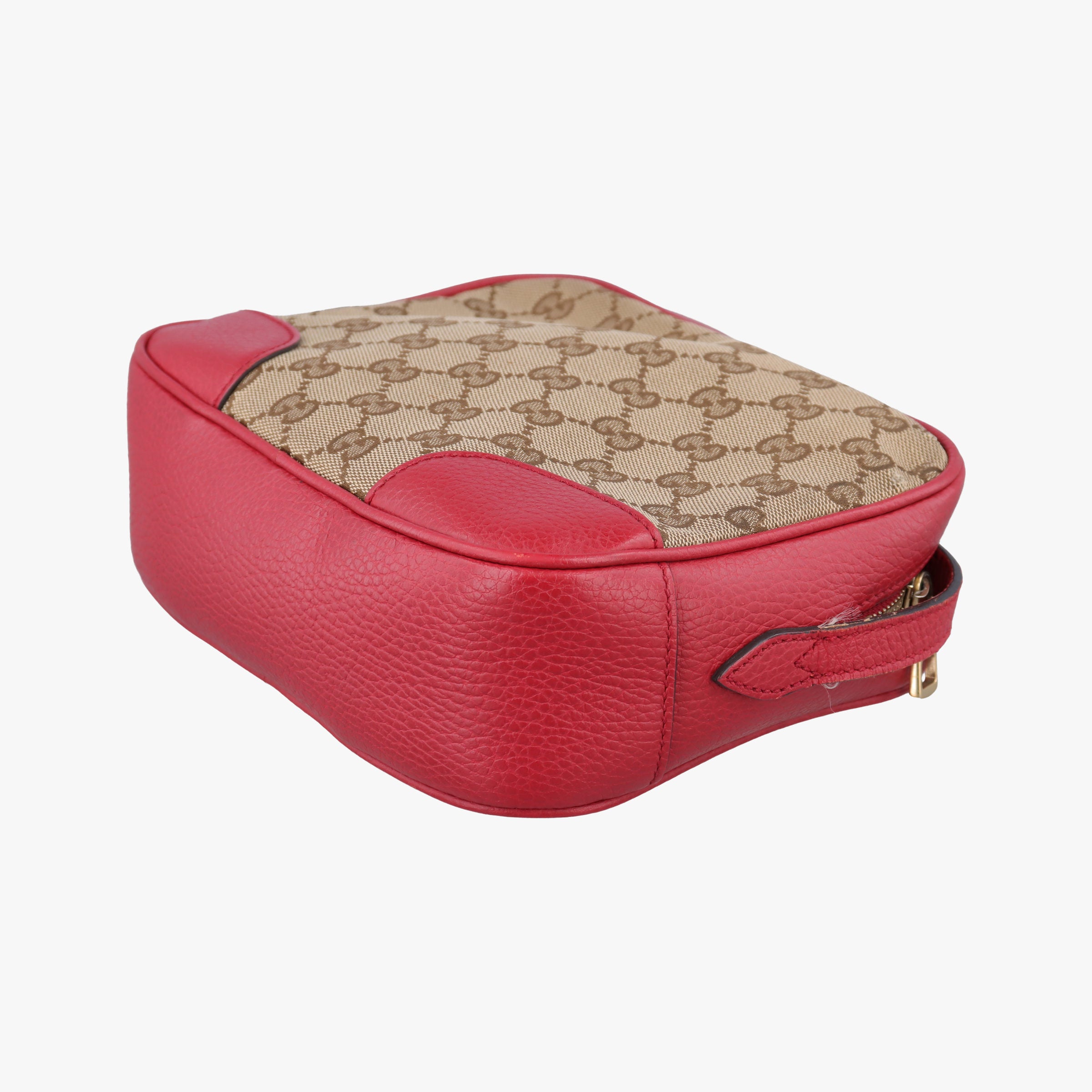 Bree Microguccissima Beige x red Canvas×Leather 449413 A020853832ブリー マイクログッチシマ ベージュ×レッド キャンバス×レザー 449413 A020853832