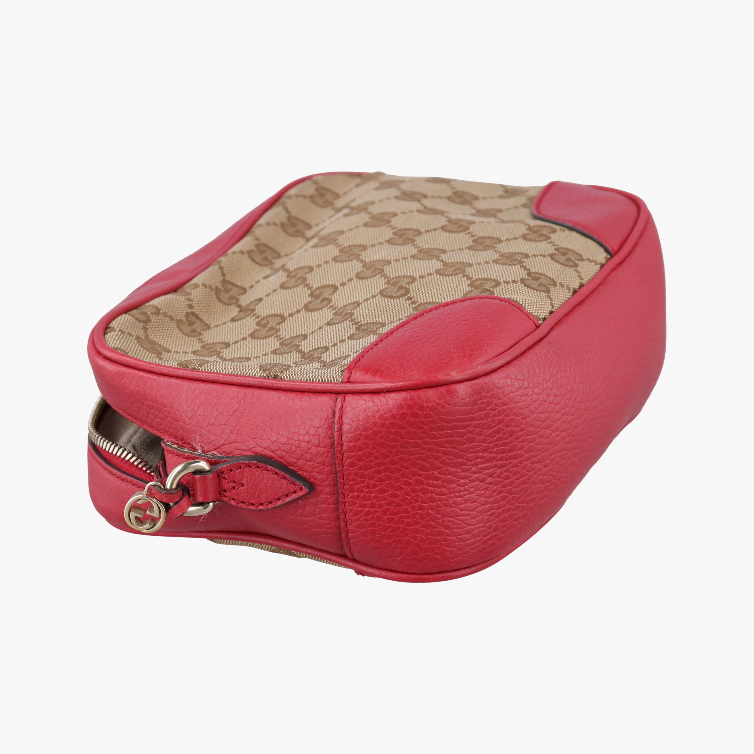 Bree Microguccissima Beige x red Canvas×Leather 449413 A020853832ブリー マイクログッチシマ ベージュ×レッド キャンバス×レザー 449413 A020853832