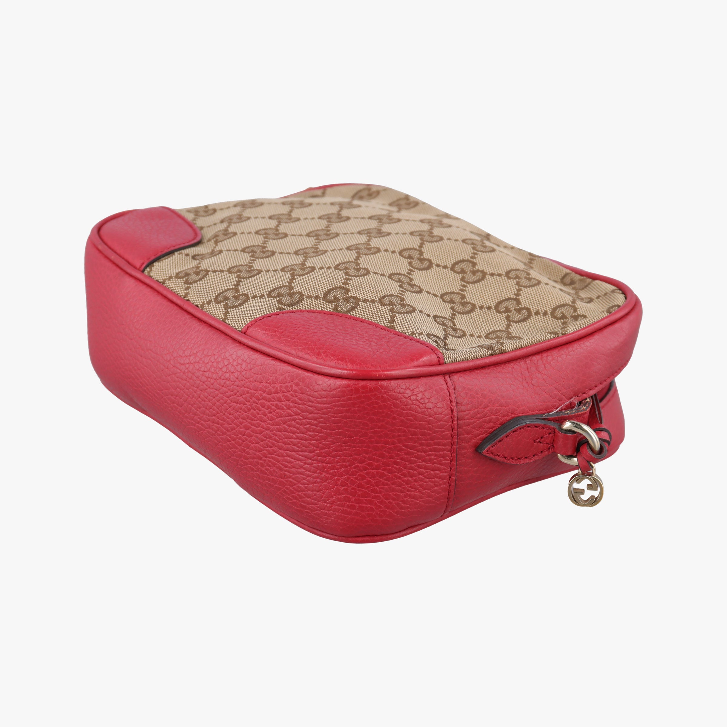 Bree Microguccissima Beige x red Canvas×Leather 449413 A020853832ブリー マイクログッチシマ ベージュ×レッド キャンバス×レザー 449413 A020853832