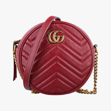 GG Marmont Red Leather 550154 C027222696GGマーモント レッド レザー 550154 C027222696