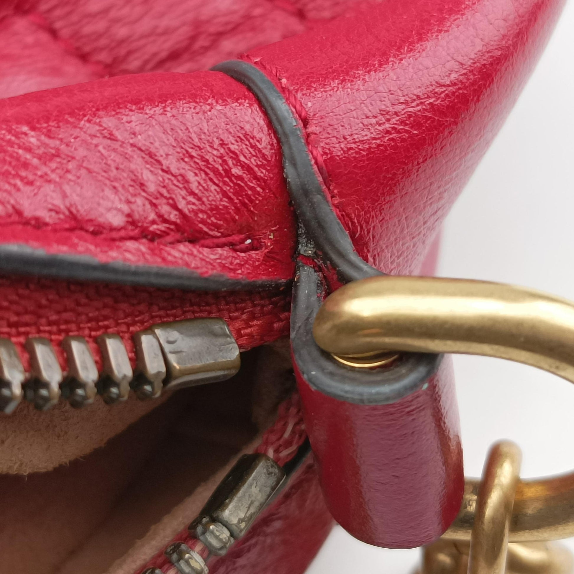 GG Marmont Red Leather 550154 C027222696GGマーモント レッド レザー 550154 C027222696