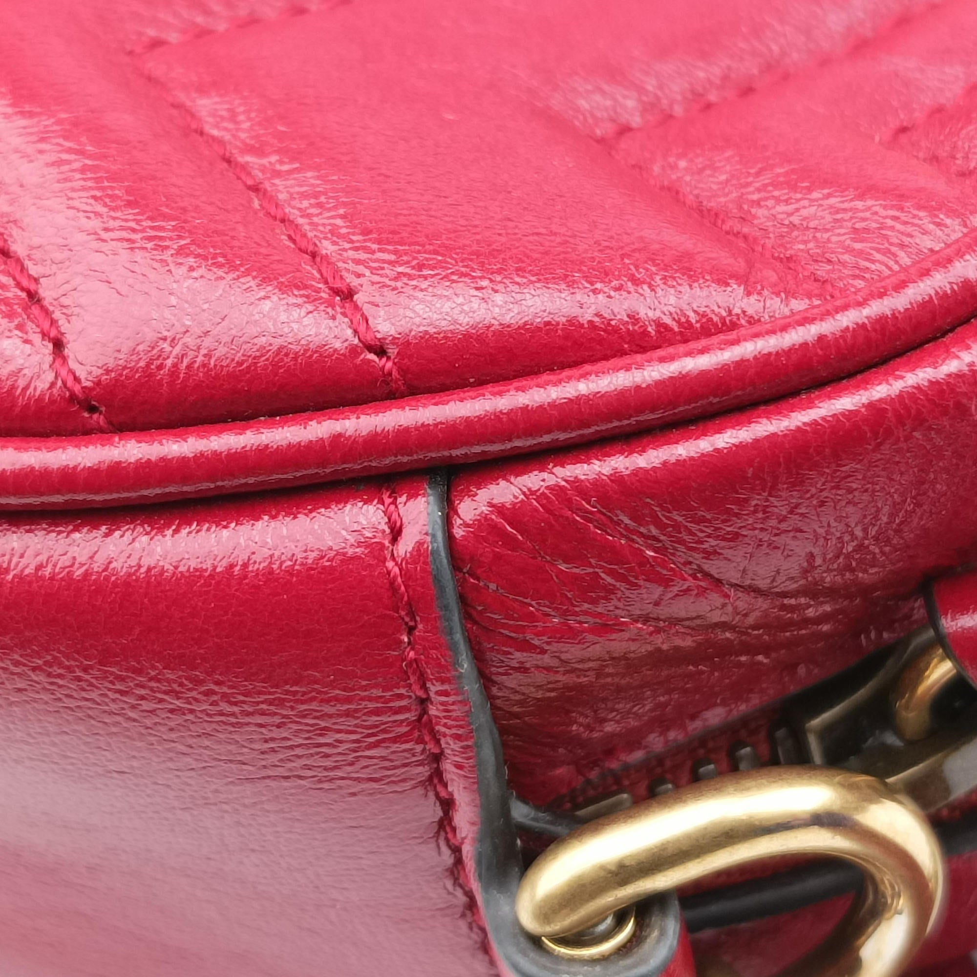 GG Marmont Red Leather 550154 C027222696GGマーモント レッド レザー 550154 C027222696