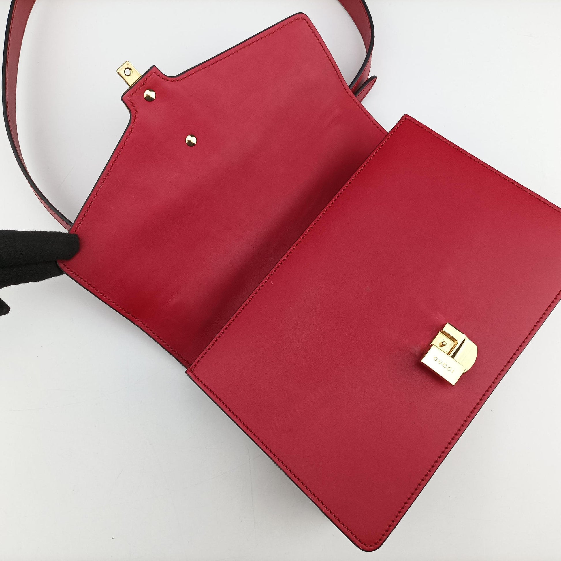 Sylvie Red Leather 421882 E020457900シルヴィ レッド レザー 421882 E020457900