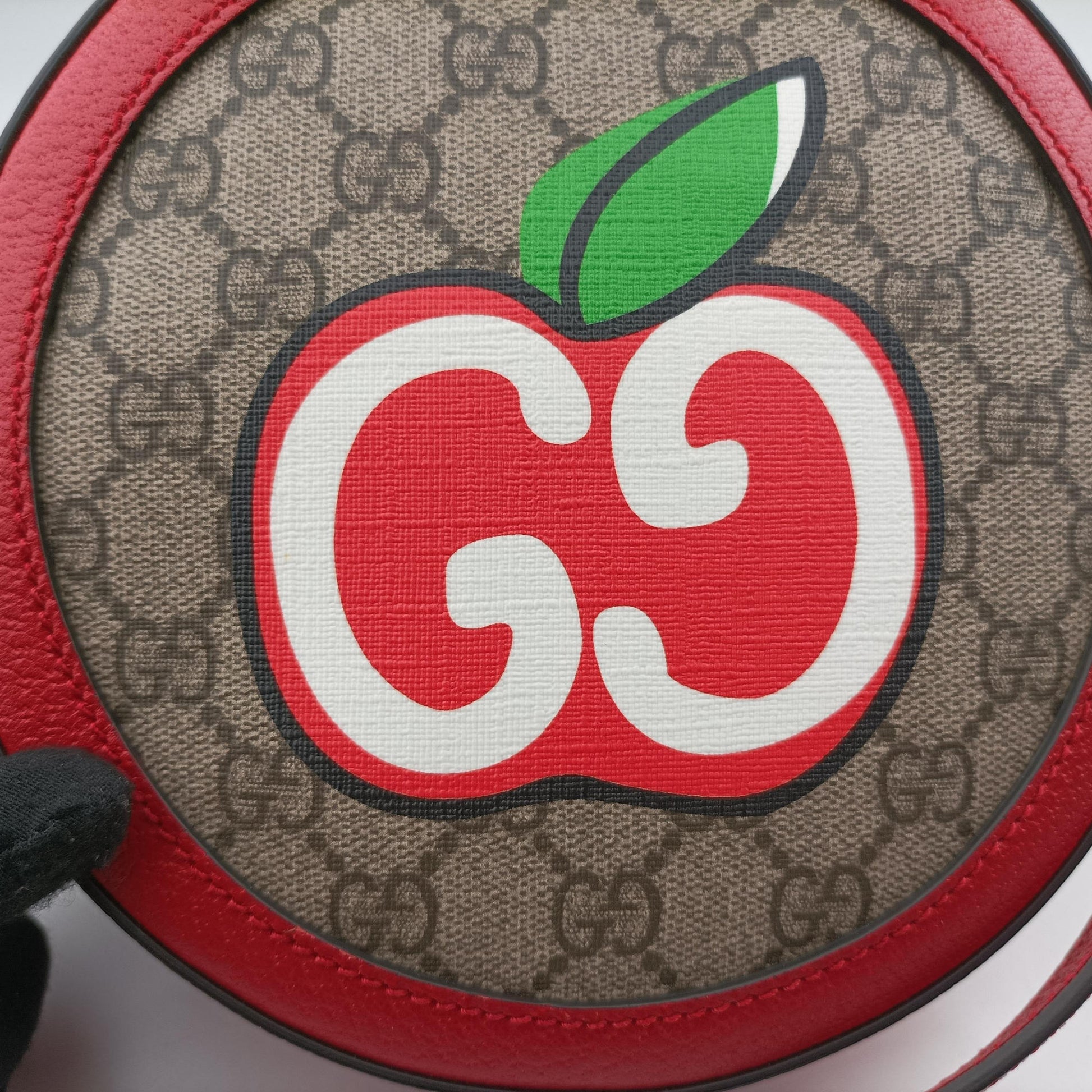 GG supreme Apple Red×beige PVC coated canvas×Leather 625216 E033026723GGスプリーム アップル レッド×ベージュ PVCコーティングキャンバス×レザー 625216 E033026723