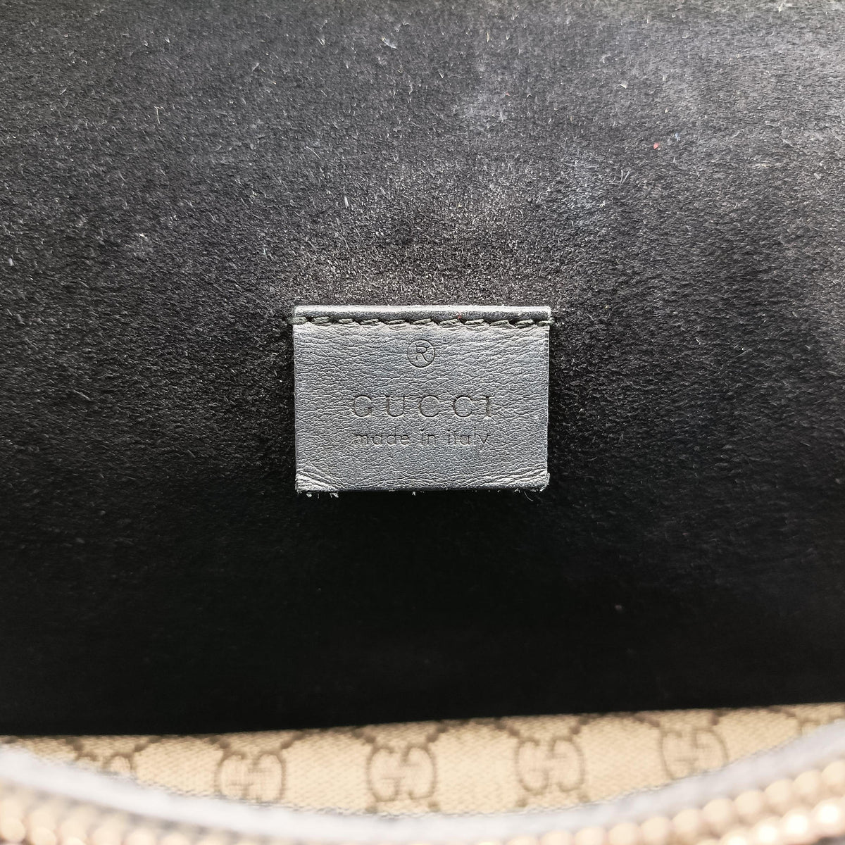 Pre-owned Gucci Dionysus beige×black PVC coated canvas x Suede 400249 shoulderbag | stylenewstar