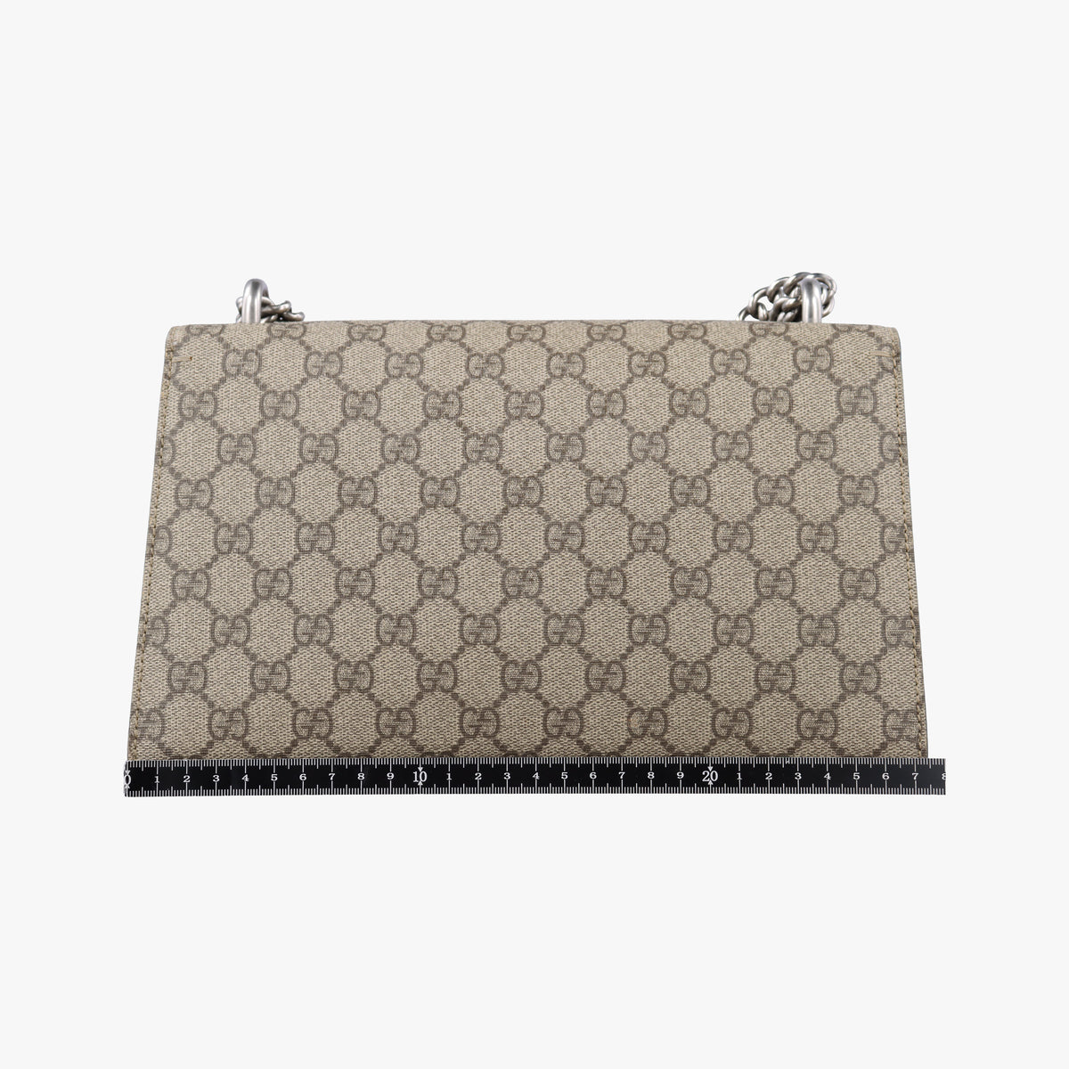 Pre-owned Gucci Dionysus beige×black PVC coated canvas x Suede 400249 shoulderbag | stylenewstar