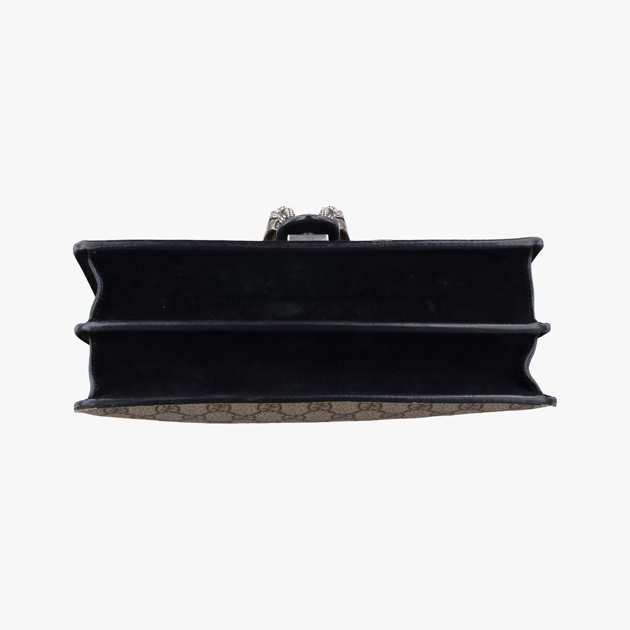 Pre-owned Gucci Dionysus beige×black PVC coated canvas x Suede 400249 shoulderbag | stylenewstar