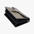 Pre-owned Gucci Dionysus beige×black PVC coated canvas x Suede 400249 shoulderbag | stylenewstar