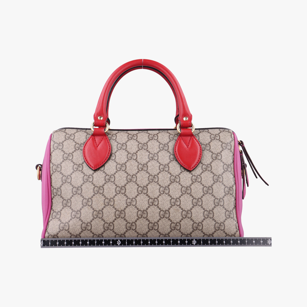 GG SUPREME beige×red×pink PVC coated canvas×Leather 409529 H019476076GGスプリーム ベージュ×レッド×ピンク PVCコーティングキャンバス×レザー 409529 H019476076