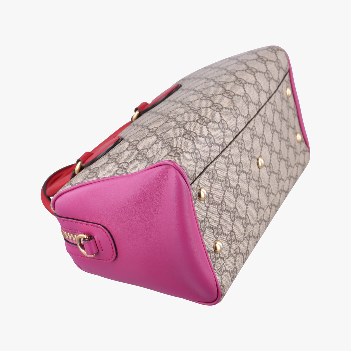 GG SUPREME beige×red×pink PVC coated canvas×Leather 409529 H019476076GGスプリーム ベージュ×レッド×ピンク PVCコーティングキャンバス×レザー 409529 H019476076