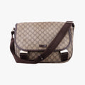 Secondhand Gucci GG Plus Messenger Brown PVC coated canvas×Leather 201732 shoulderbag | stylenewstar
