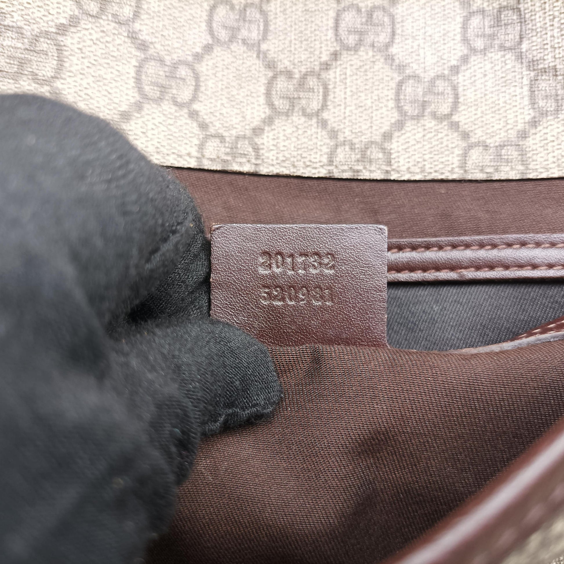 Secondhand Gucci GG Plus Messenger Brown PVC coated canvas×Leather 201732 shoulderbag | stylenewstar