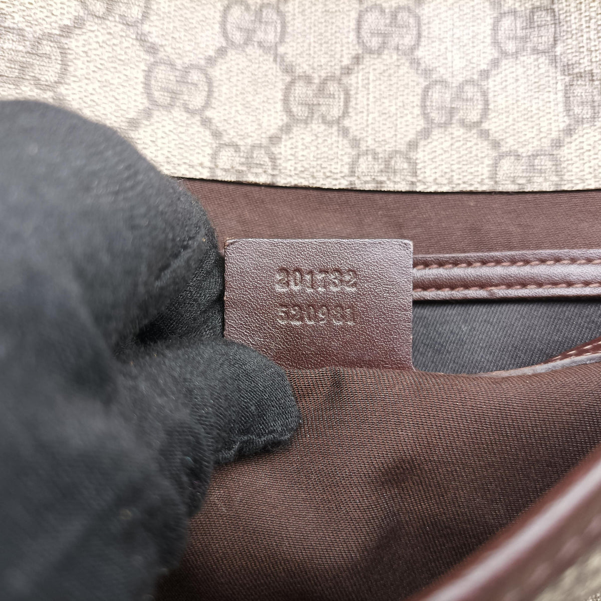 Secondhand Gucci GG Plus Messenger Brown PVC coated canvas×Leather 201732 shoulderbag | stylenewstar