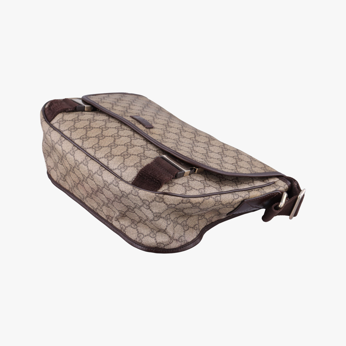 Secondhand Gucci GG Plus Messenger Brown PVC coated canvas×Leather 201732 shoulderbag | stylenewstar