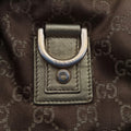 Pre-owned Gucci Abbey line Brown × Gold Leather×canvas 141472 shoulderbag | stylenewstar