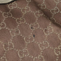 Pre-owned Gucci Abbey line Brown × Gold Leather×canvas 141472 shoulderbag | stylenewstar