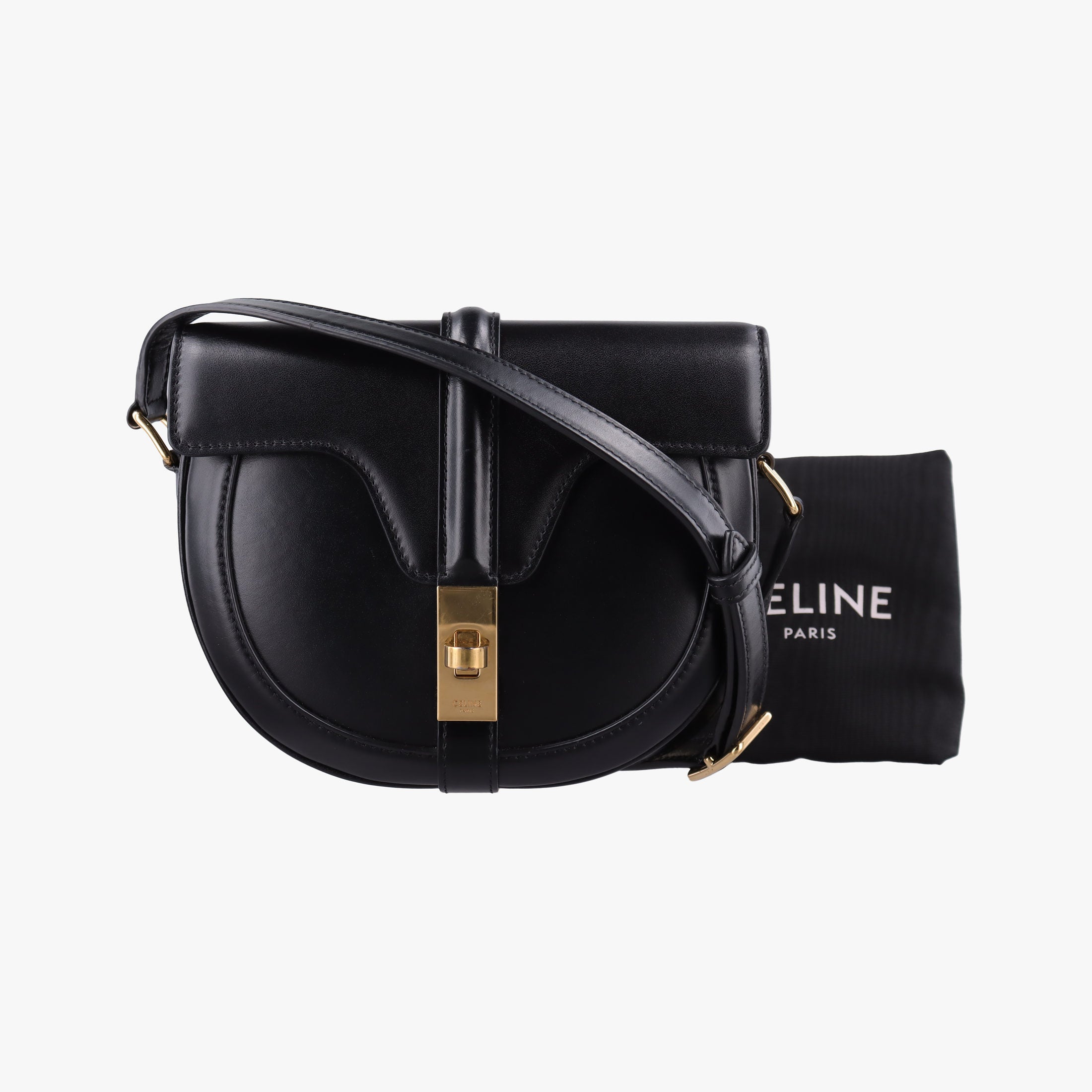 Small Besace 16 Black Leather 188013 スモール ブザス 16セーズ ブラック レザー 188013 
