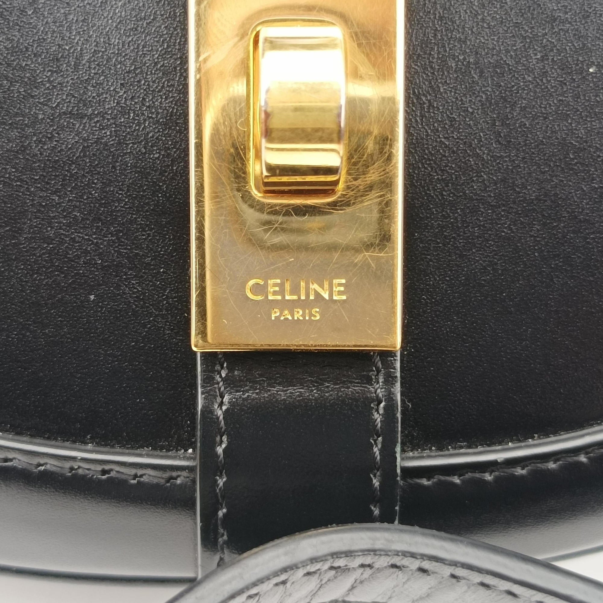 Small Besace 16 Black Leather 188013 スモール ブザス 16セーズ ブラック レザー 188013 