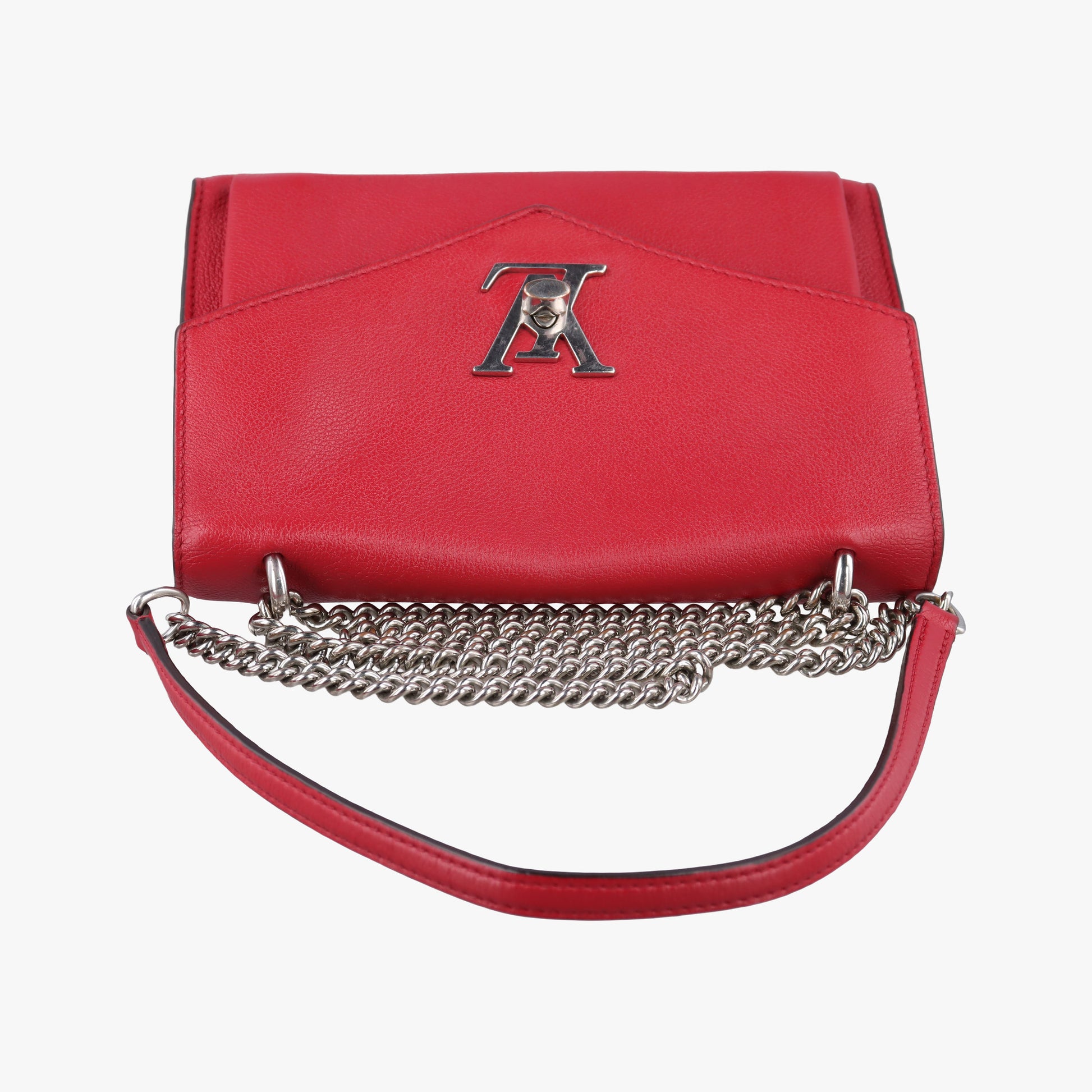 Pre-owned Louis Vuitton MyLockme BB Ruby Leather M51419 shoulderbag | stylenewstar