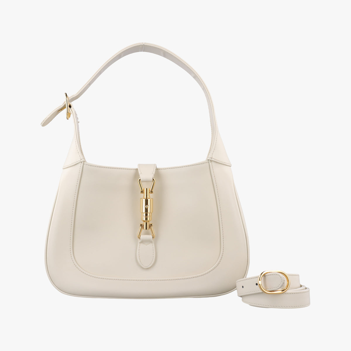 Pre-owned Gucci JACKIE 1961 White Leather 636709 shoulderbag | stylenewstar