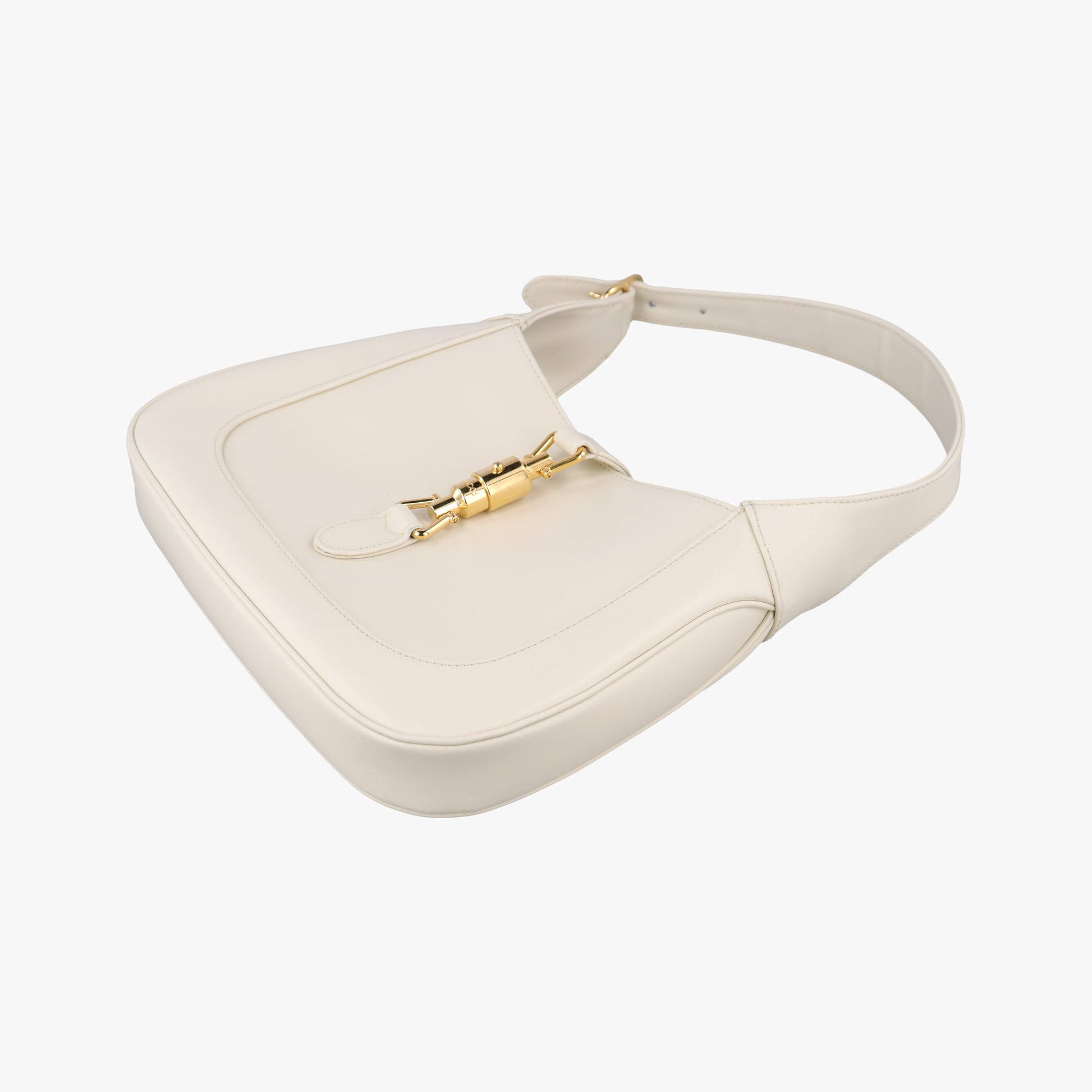 Pre-owned Gucci JACKIE 1961 White Leather 636709 shoulderbag | stylenewstar