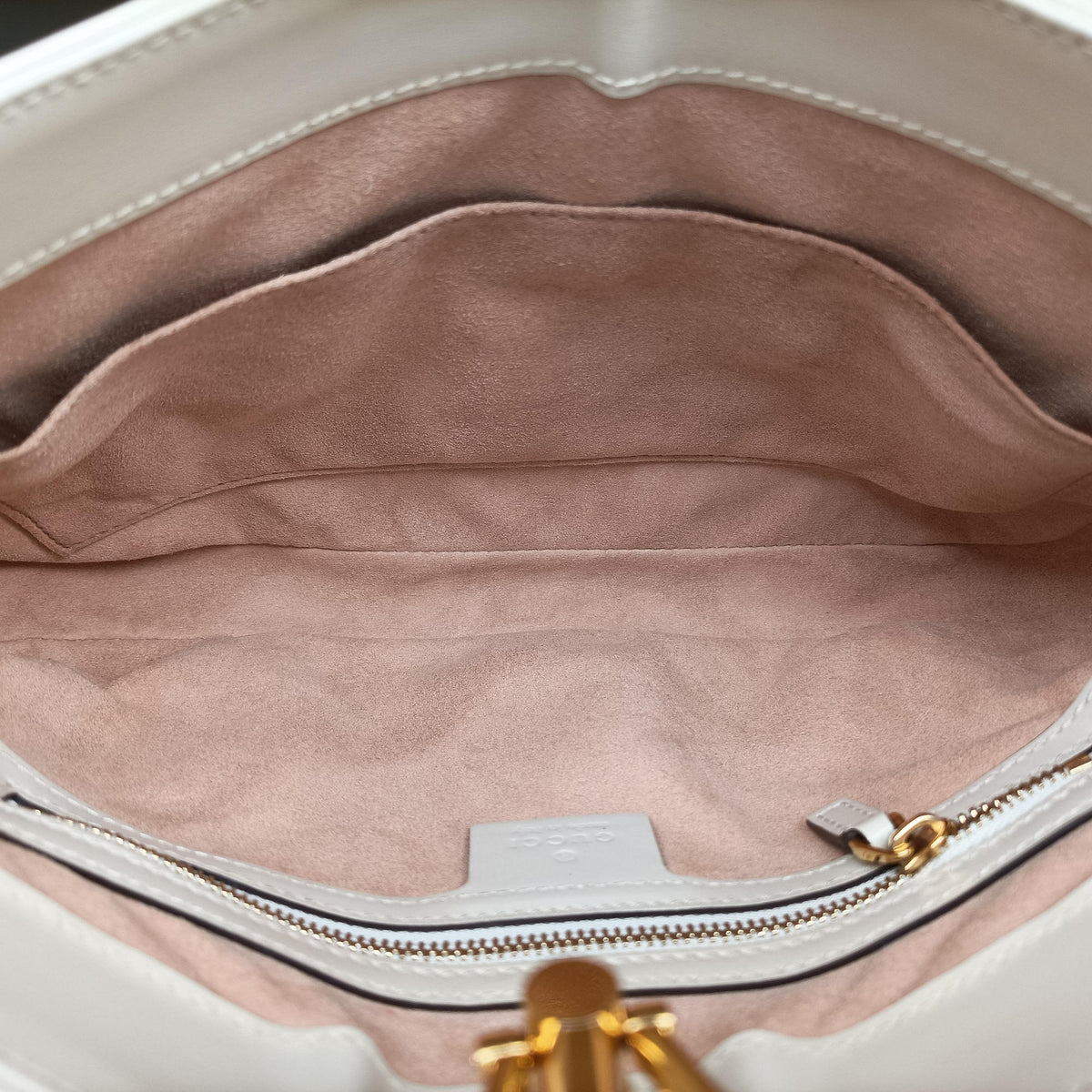 Pre-owned Gucci JACKIE 1961 White Leather 636709 shoulderbag | stylenewstar