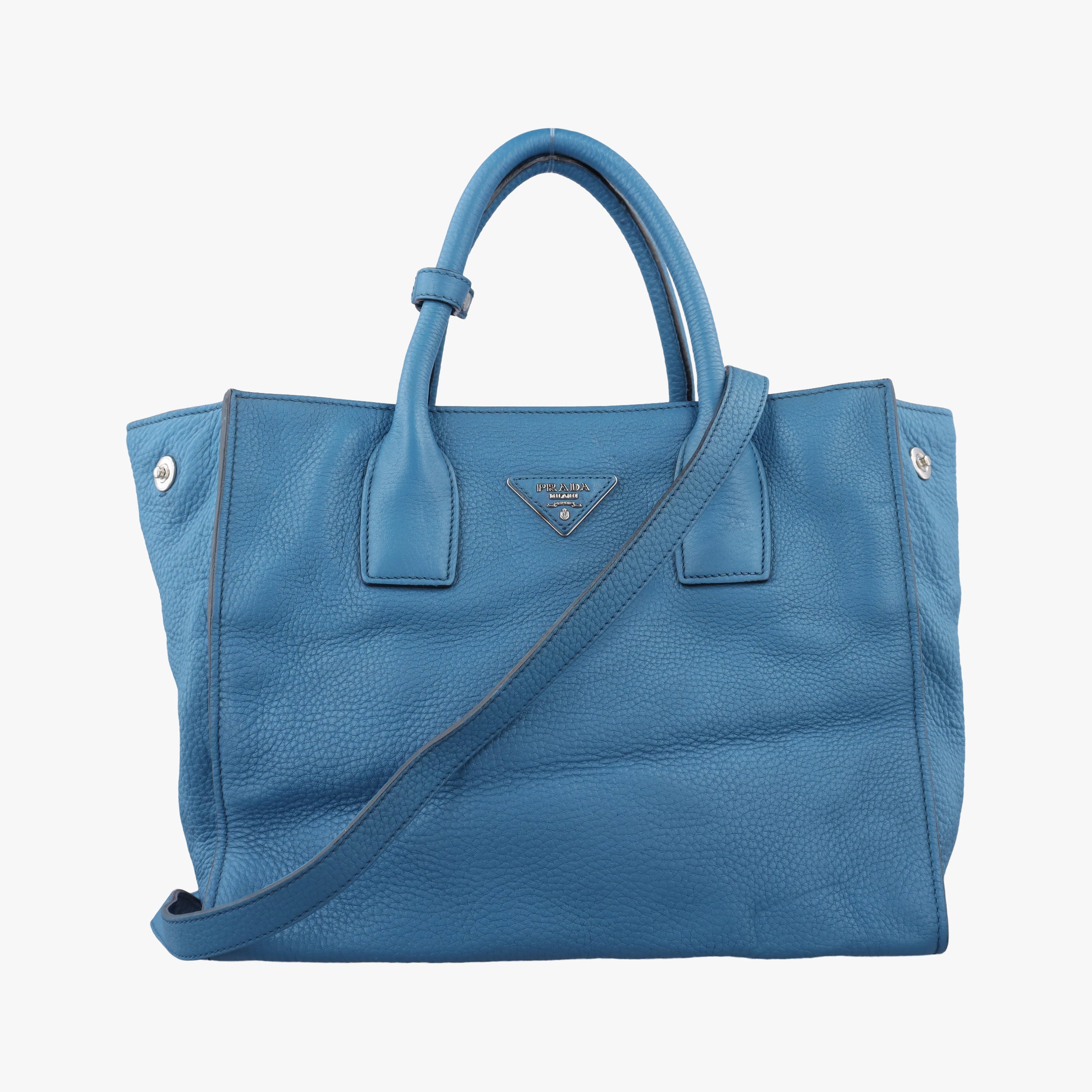 Shopping Tote Blue Leather BN1786 158 58/Lショッピングトート ブルー レザー BN1786 158 58/L