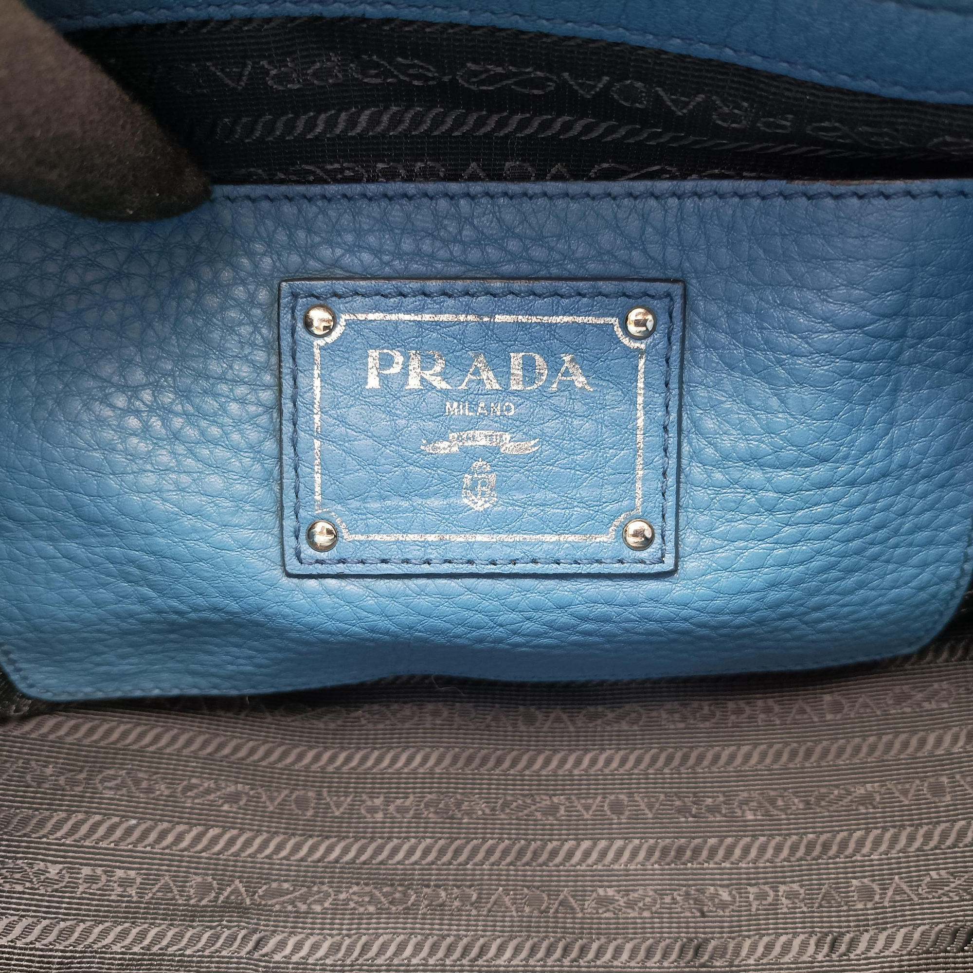 Shopping Tote Blue Leather BN1786 158 58/Lショッピングトート ブルー レザー BN1786 158 58/L
