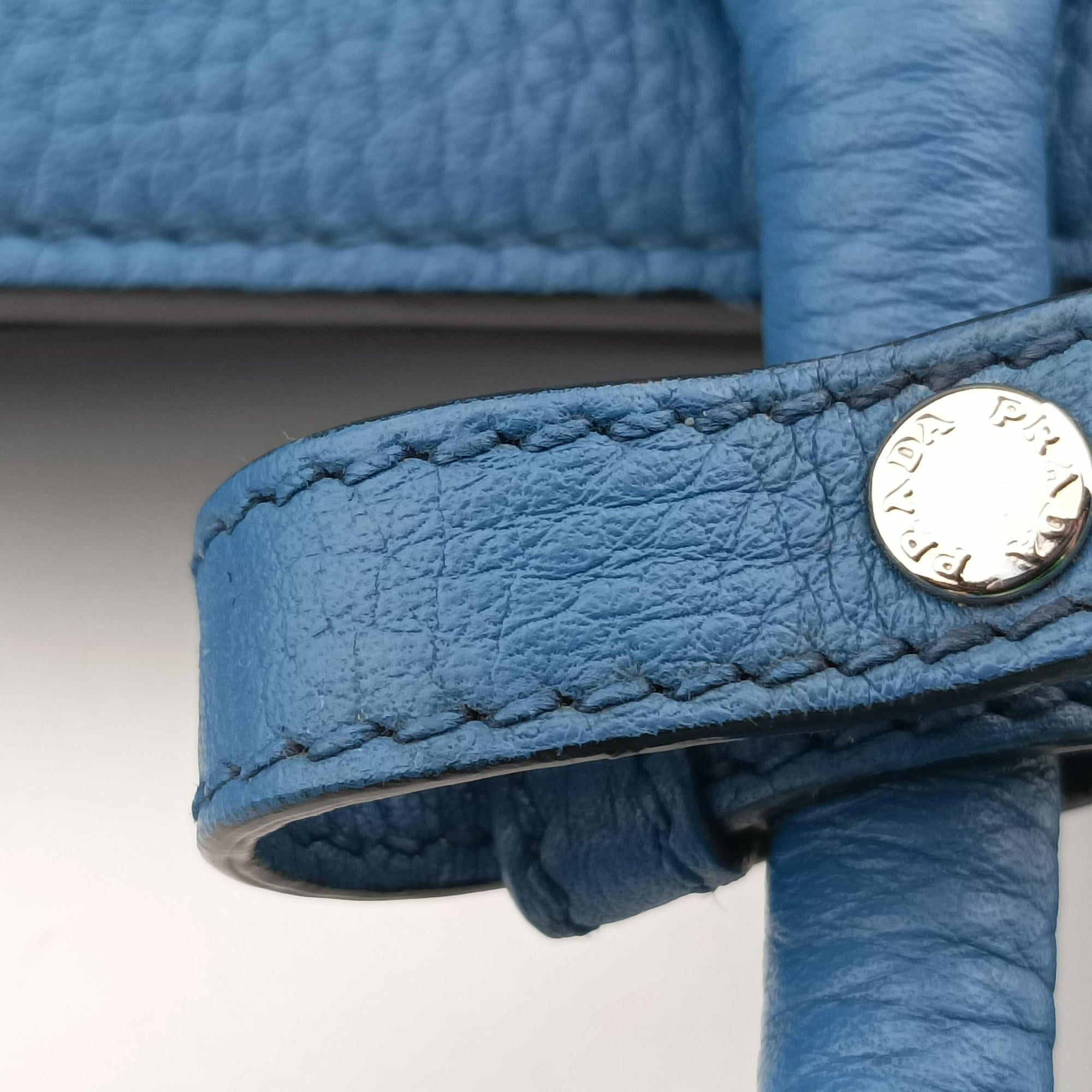 Shopping Tote Blue Leather BN1786 158 58/Lショッピングトート ブルー レザー BN1786 158 58/L