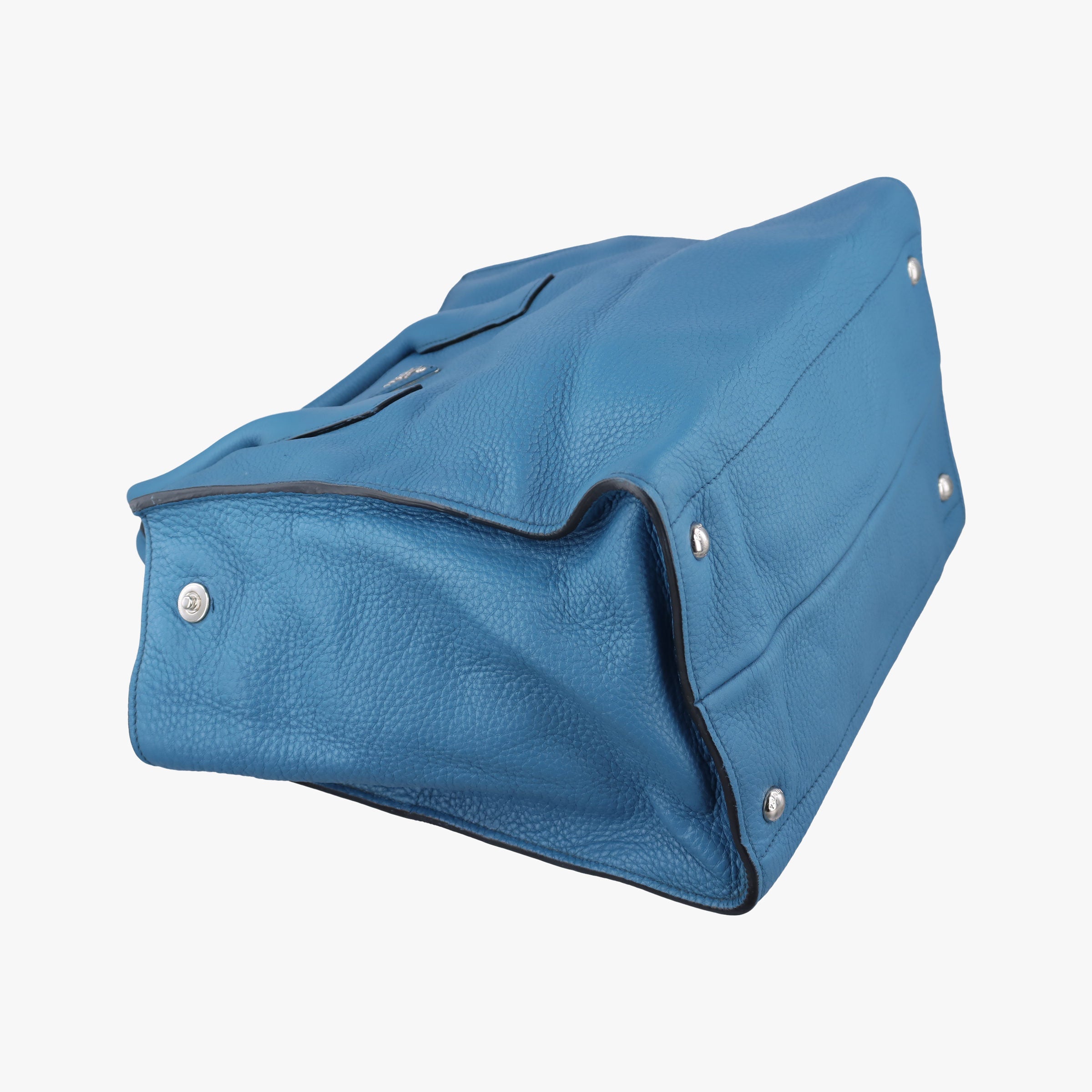 Shopping Tote Blue Leather BN1786 158 58/Lショッピングトート ブルー レザー BN1786 158 58/L