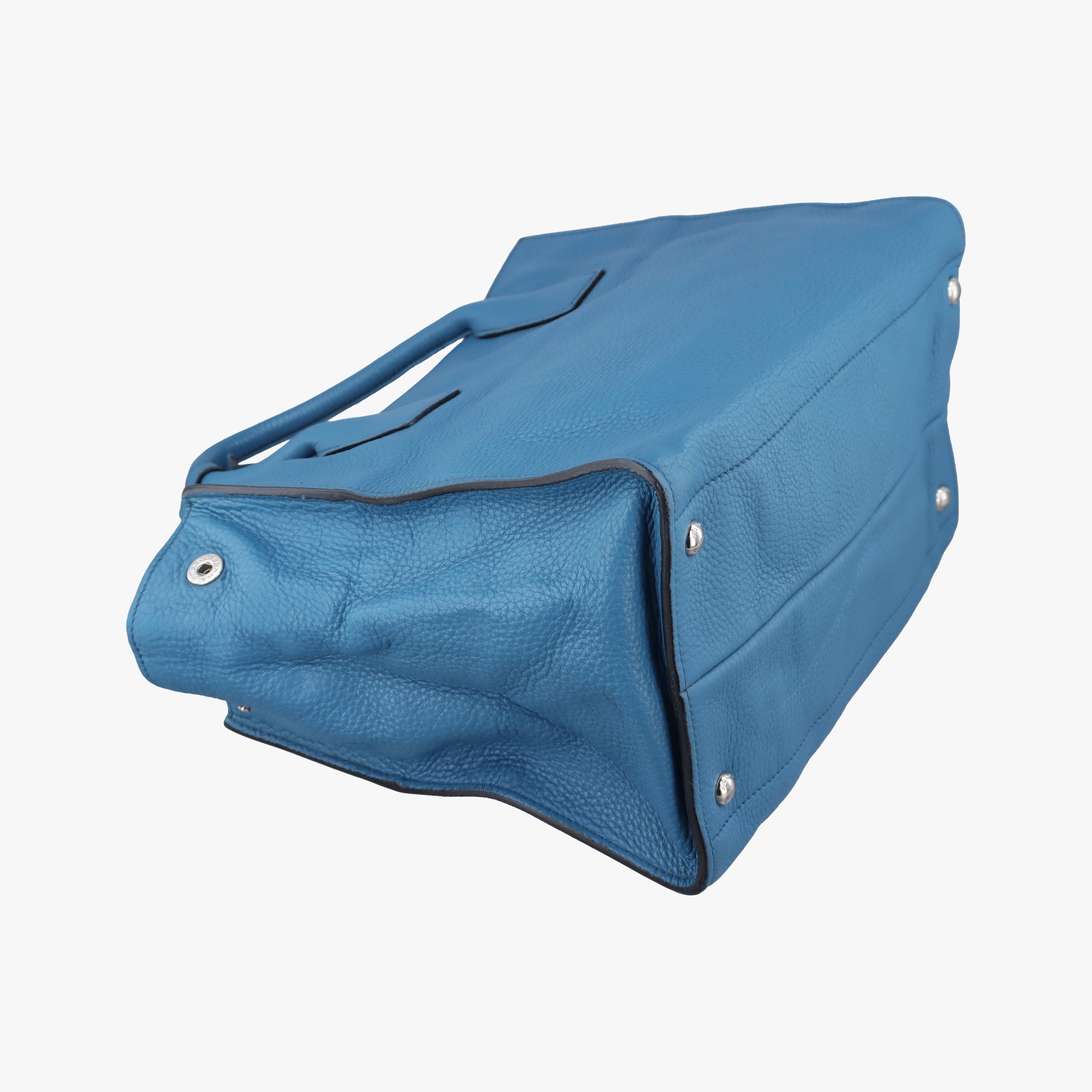 Shopping Tote Blue Leather BN1786 158 58/Lショッピングトート ブルー レザー BN1786 158 58/L