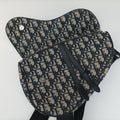 Saddlebags Gray×Navy×Black Jacquard×Leather 02-BO-1129サドルバッグ グレー×ネイビー×ブラック ジャガード×レザー 02-BO-1129