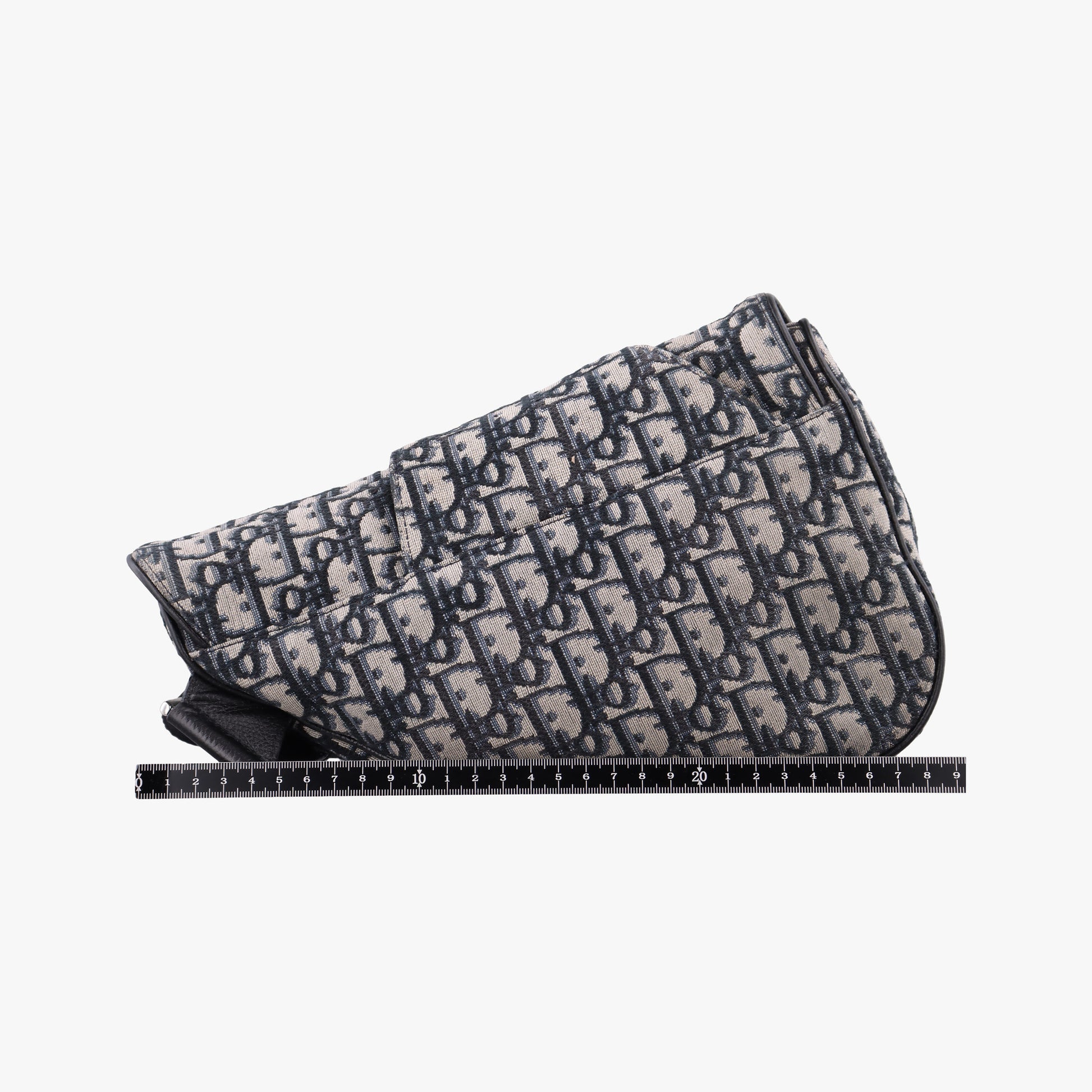 Saddlebags Gray×Navy×Black Jacquard×Leather 02-BO-1129サドルバッグ グレー×ネイビー×ブラック ジャガード×レザー 02-BO-1129