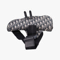 Saddlebags Gray×Navy×Black Jacquard×Leather 02-BO-1129サドルバッグ グレー×ネイビー×ブラック ジャガード×レザー 02-BO-1129