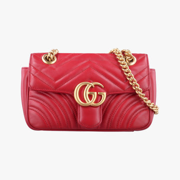 GG Marmont Red Leather 446744 C026391341GGマーモント レッド レザー 446744 C026391341