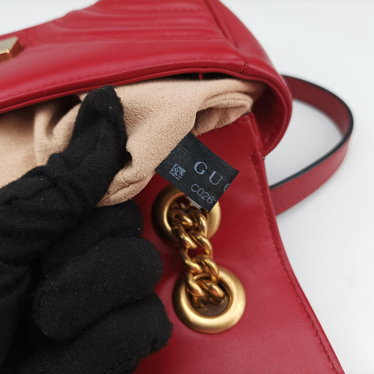 GG Marmont Red Leather 446744 C026391341GGマーモント レッド レザー 446744 C026391341
