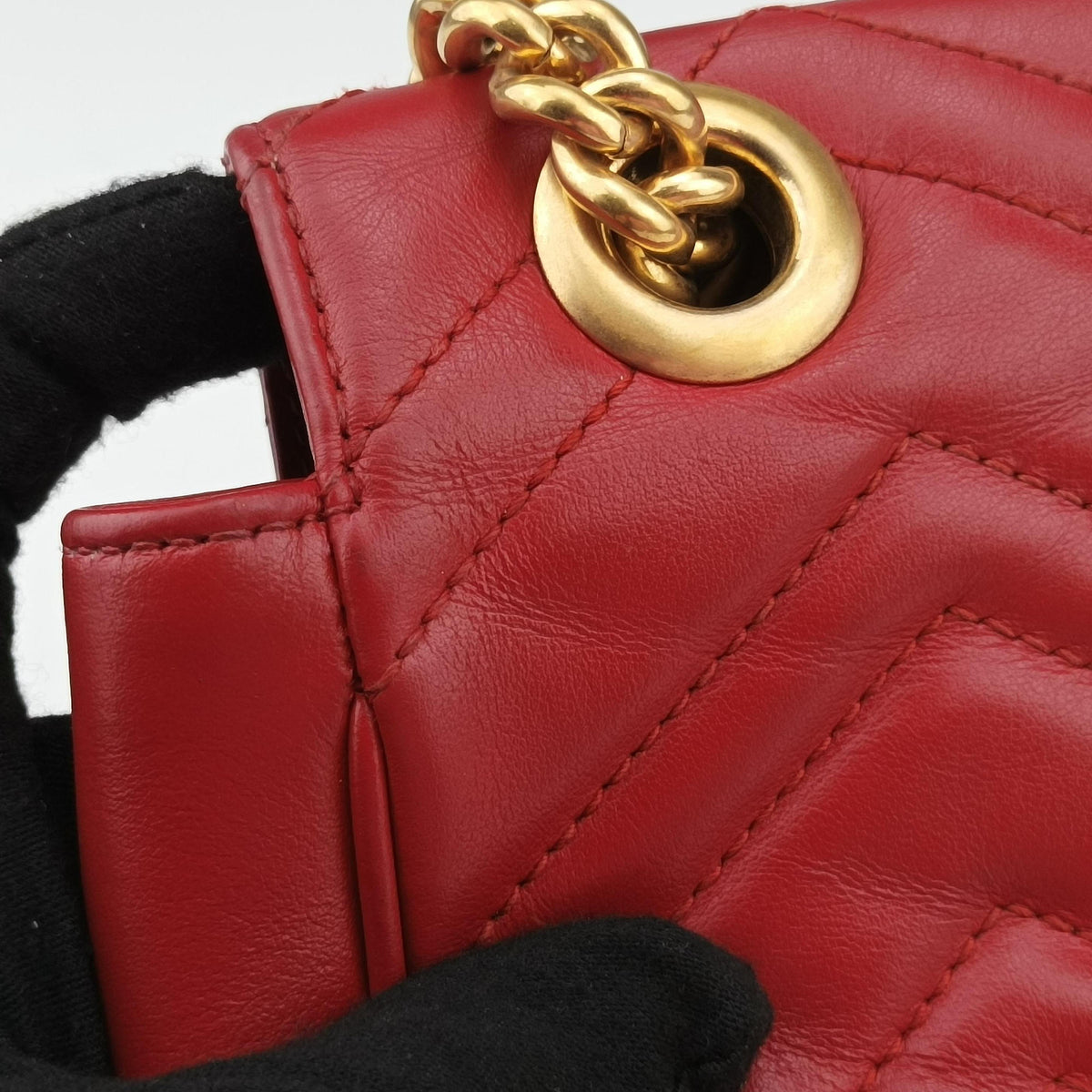GG Marmont Red Leather 446744 C026391341GGマーモント レッド レザー 446744 C026391341